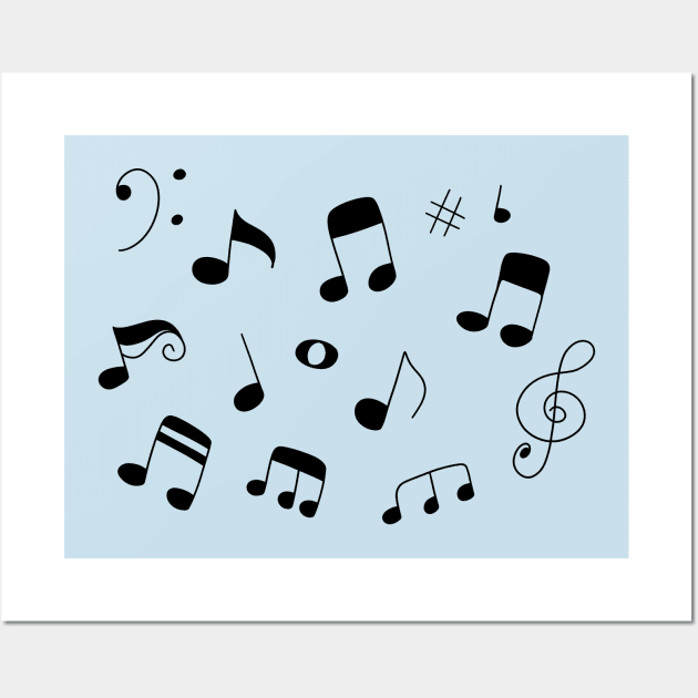 Music Notes Wall Art by saradaboru